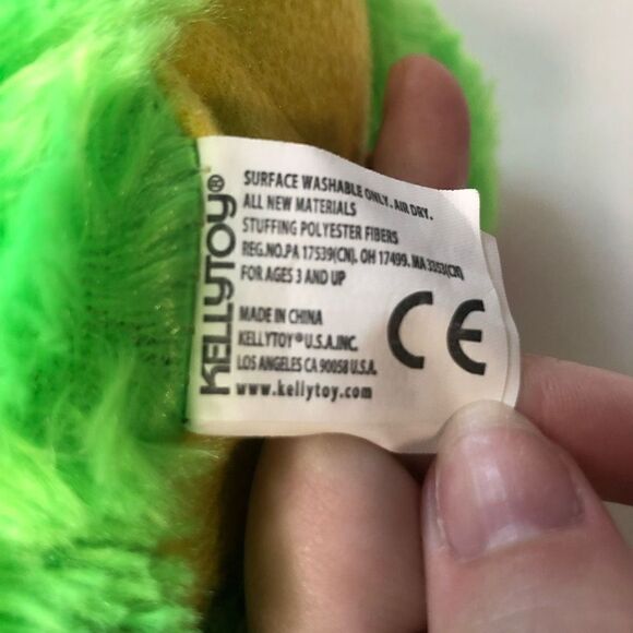 Kelly toy lion plush stuffed animal lime green neon pink mane 10 Inch wild - Picture 5 of 11